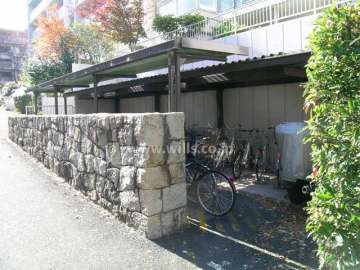 D棟の駐輪場