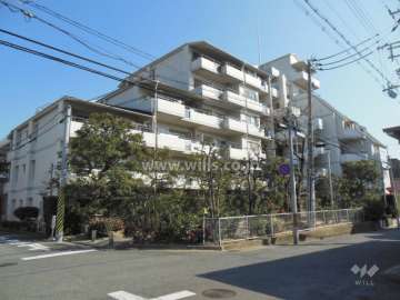 パレ住吉川の外観（南西側から）