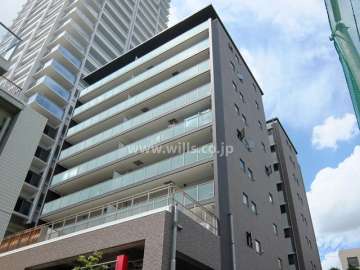 フローラ住吉川の外観（南東側から）