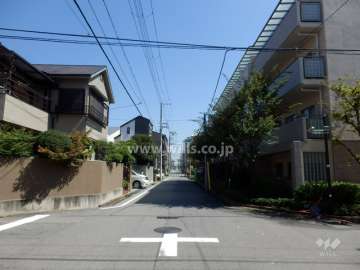 敷地北側の前面道路