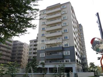 ルネ神戸住吉川清流の道の外観（北側から）