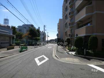 敷地東側の前面道路