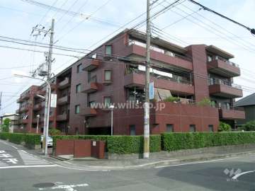 敷地の西側と北側が接道しています。