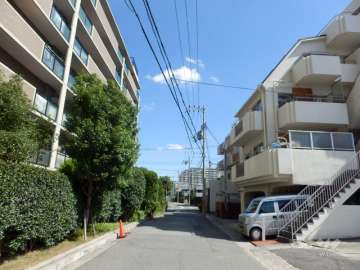 敷地南側の前面道路