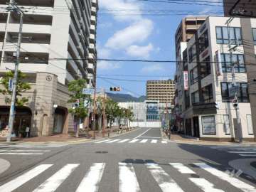 敷地東側の前面道路