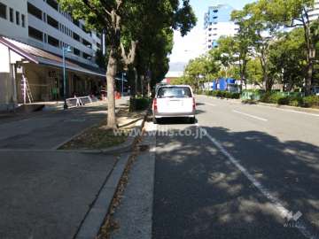 敷地東側の前面道路