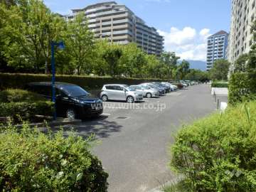 地上にある敷地内駐車場（屋外平面式）