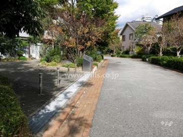 敷地南東側の前面道路