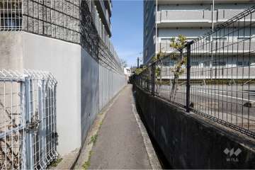 敷地東側の前面道路