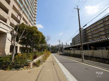 敷地南側の前面道路