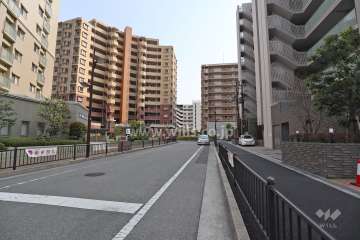 敷地東側の前面道路