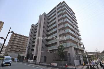 プラウド千里山田フロントの外観(北東側から)