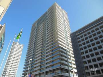 住吉川リバーサイドフォーラムザ・レジデンスの外観（北西側から）