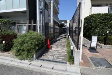 駐輪場の出入り口