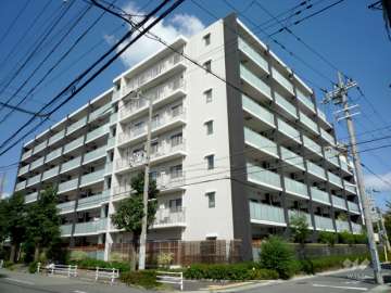 サンクタス甲南山手スティーロレジデンス（南西側から）