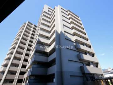 コスモシティ住吉川公園Ｂ棟の外観（東側から）