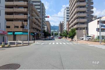 敷地東側の前面道路