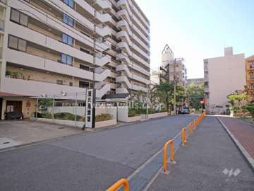 敷地北側の前面道路