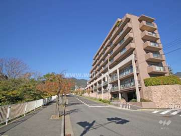 敷地西側の前面道路