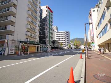 敷地東側の前面道路
