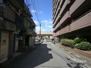 敷地南側の前面道路