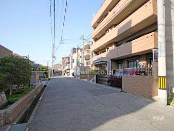 敷地南側の前面道路