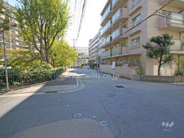 敷地東側の前面道路