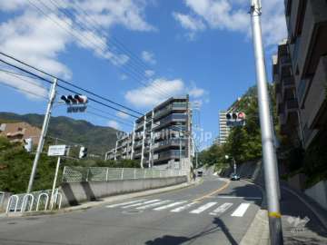 敷地東側の前面道路