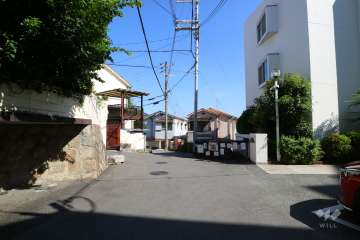 敷地東側の前面道路