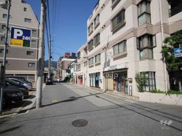 敷地西側の道路。