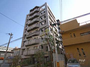 プレステージ灘新在家の外観(北西側から)