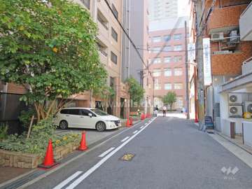 敷地北側の道路。