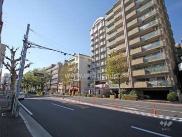 敷地南側の前面道路（山手幹線）