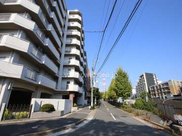 敷地東側の前面道路