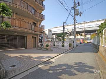 敷地東側の前面道路