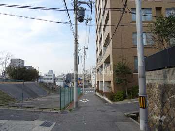 敷地南側の前面道路