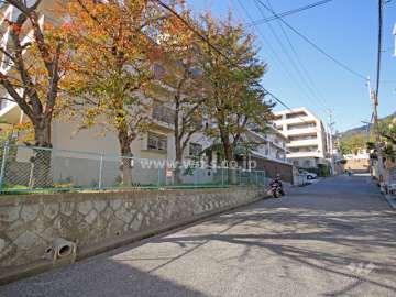 敷地東側の前面道路