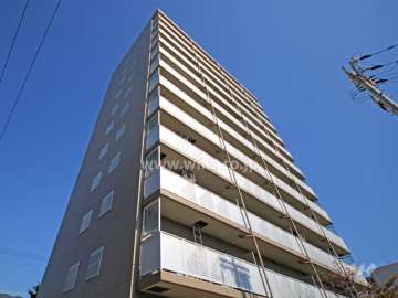 大石川サニーハイツの外観(南西側から)