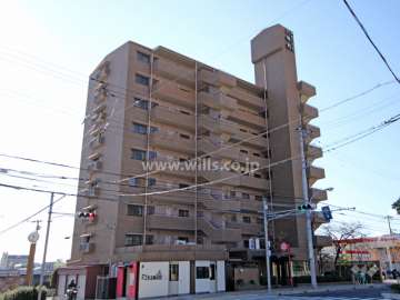 朝日プラザ六甲町の外観(北東側から)