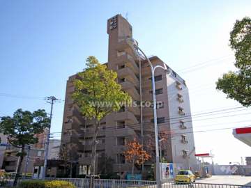 朝日プラザ六甲町の外観(北西側から)