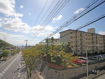敷地東側の前面道路。