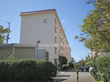 鶴甲コーポ22号館の外観(北東側から)