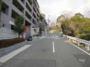 敷地東側の前面道路