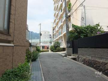 敷地西側の通路