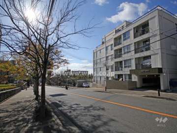 敷地東側の前面道路
