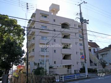 六甲パークハイツの外観(北東側から)
