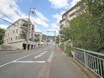 敷地東側の前面道路