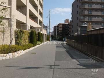 敷地南側の前面道路