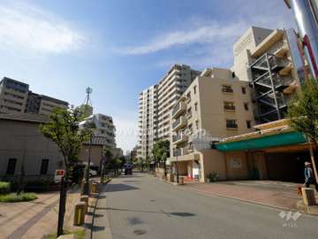 ブランズ宝塚梅野町の遠景。観光プロムナードに面しています。