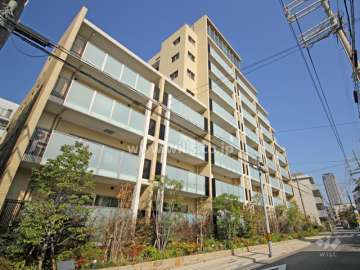 ライオンズ六甲道　記田町の外観(南西側から)